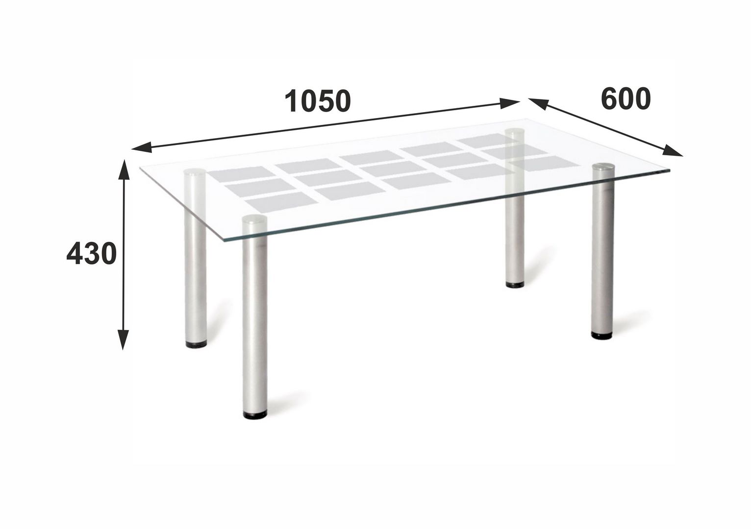 Стол садовый Naterial Davos 90*180*74см, алюминий/стекло,серое
